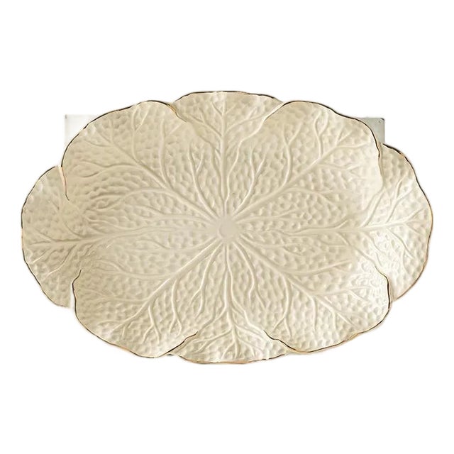 Bionic Cabbage Pattern Light Luxury Ceramic Plate For Sale