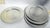 American The Bullseye Design Silver Lacquered 14 Inch Charger Plate Set of 4 Original Box For Sale - Image 3 of 15