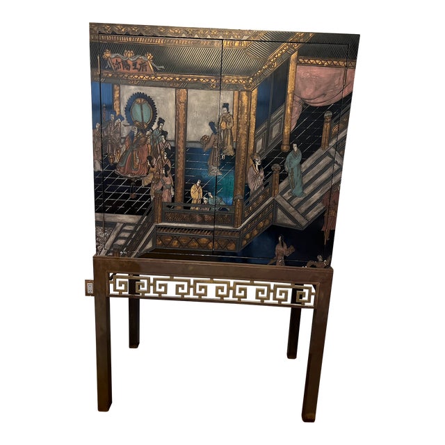 1970s David Hicks Cabinet For Sale