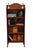 Slim Mahogany and Inlaid Open Bookcase, 1900s For Sale - Image 12 of 17