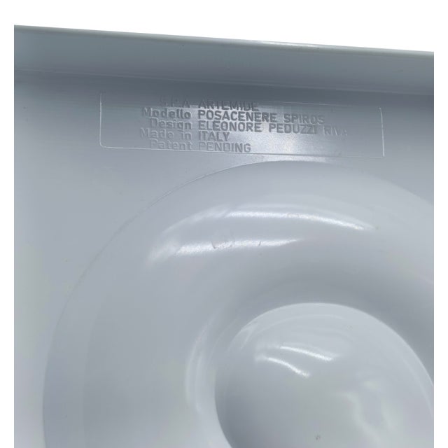 1960s White Spiros Ashtray by Eleonora Peduzzi Riva for Artemide, Italy, 1969 For Sale - Image 5 of 6