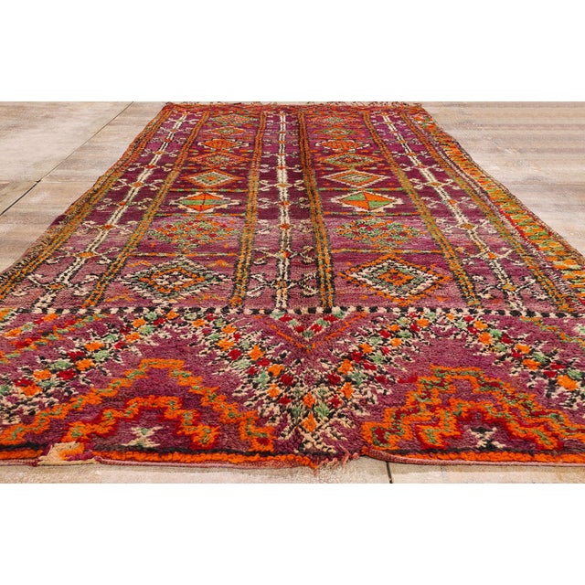 Vintage Beni M'Guild Moroccan Rug, 05'07 X 11'09 For Sale - Image 9 of 10