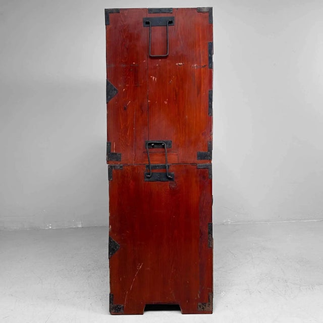 Japanese Traditional Tansu Storage Chest, 1890s For Sale - Image 5 of 11