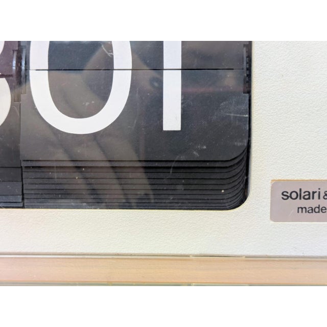 1970s White Dator 6 Flipclock from Solari & C. Udine, Italy, 1970s For Sale - Image 5 of 12