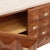 Wood Square Pattern Oak and Brass Sideboard with Travertine Top, Italy, 2000 For Sale - Image 7 of 10