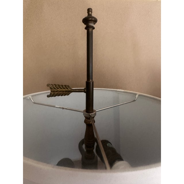 French 1950s Paul Hanson French Blue Opaline Glass Lamp Pair For Sale - Image 3 of 6