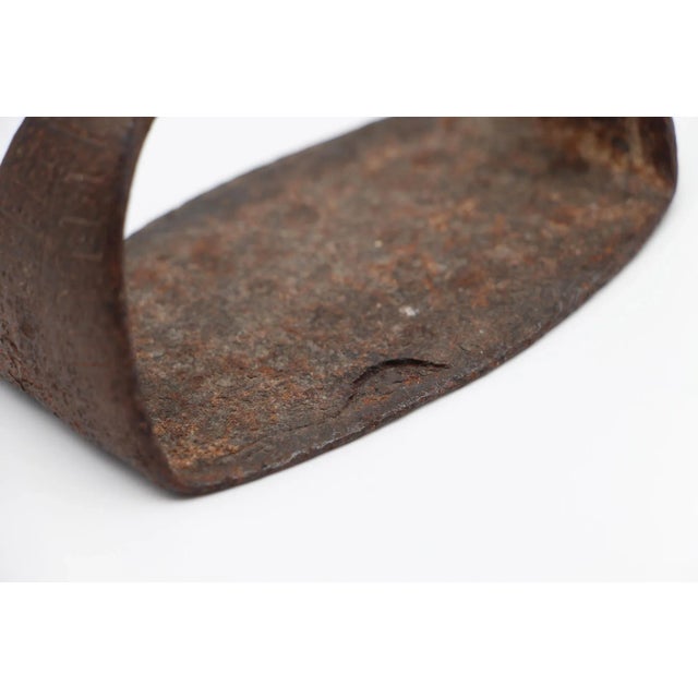 19th Century or Earlier Wrought Iron Indo-Persian Ottoman Stirrup For Sale - Image 10 of 13