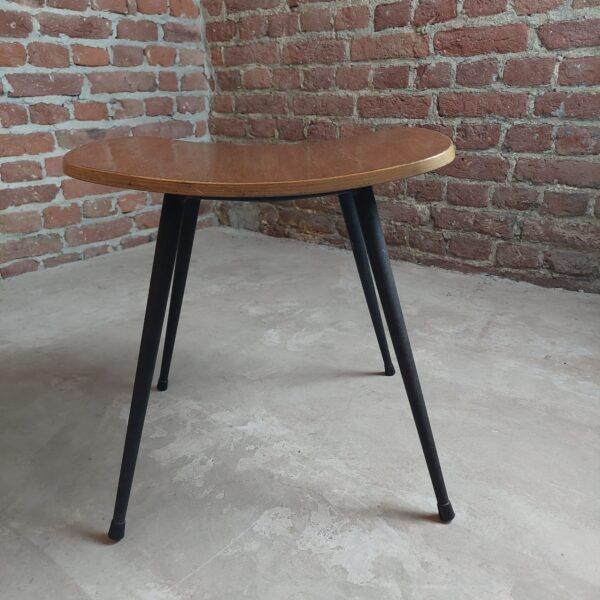Vintage Danish Teak and Steel Stools, 1950s, Set of 3 For Sale - Image 3 of 4