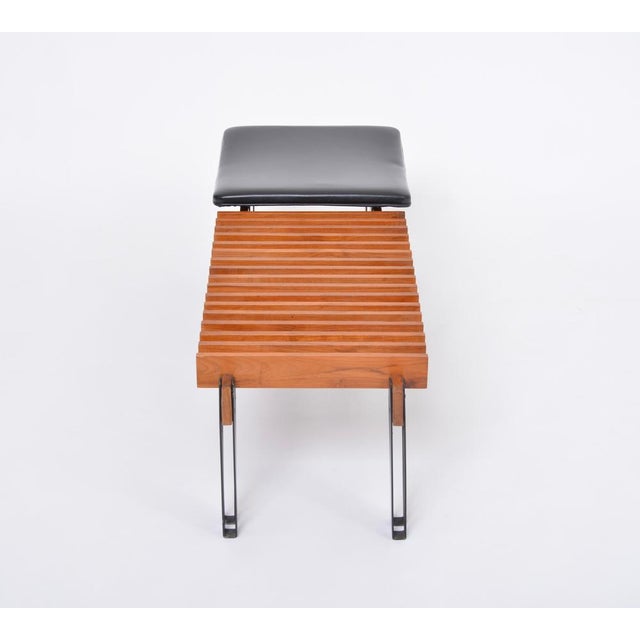 1960s Mid-Century Modern Bench by Inge & Luciano Rubino for Apec, 1960s For Sale - Image 5 of 16