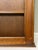 Brown Italian Arch Top Hanging Wood Display Cabinet With Chicken Wire Door and Key, 20th C. For Sale - Image 8 of 16
