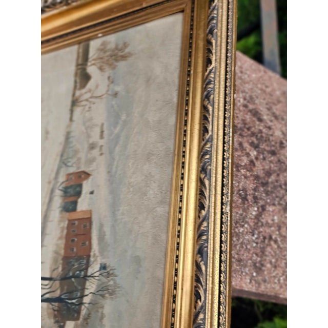 Winter Landscape, 1920s-30s, Oil Painting, Framed For Sale - Image 4 of 12