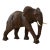 Vintage Handcrafted Leather Elephant Statue For Sale