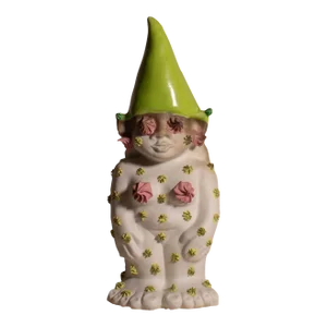 Handmade Studio Pottery Ceramic Nude Figural Gnome Sculpture by Artist Johanna Braeunlich
