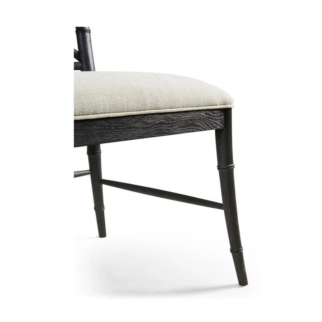 2020s Chippendale Bamboo Dining Chair - Ebonized For Sale - Image 5 of 6