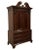 UNIVERSAL FURNITURE Banded Mahogany Biedermeier Traditional Victorian Style 54" TV Media Armoire 609165 91.25" High 54.25"...