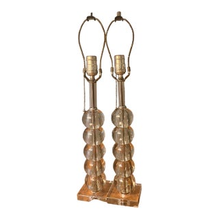 Vintage Stacked Ball Lamps For Sale