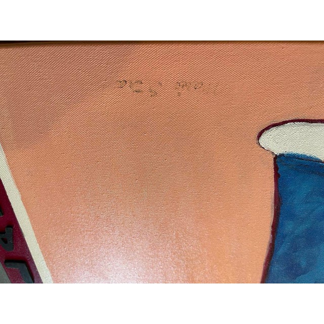 Miss Gertie Millar by Marie Straw (1894-1996) Original Acrylic For Sale - Image 4 of 4