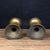 Metal Pair of Vintage Brass Altar Candlesticks With Calligraphy - Asian Candle Holders For Sale - Image 7 of 9