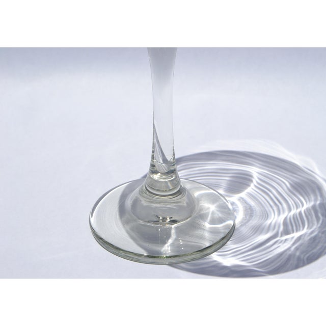 1980s Vintage Wine Glass Stemware Oversized Goblet Sheraton Bal Harbour Champagne 10 Inches For Sale - Image 5 of 10