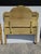 Pair Vintage French Provincial Hand Painted Gold Floral Twin Headboards W Rails For Sale - Image 17 of 17
