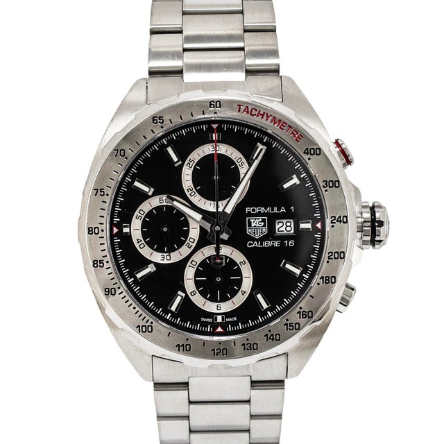 Brand: Tag Heuer Gender: Men's Metal Type: Stainless Steel Length: 8.50 inches Diameter: 44.00 mm Weight: 208.88 grams TAG...