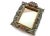Vintage Molded Resin Accent Mirror With Faux Carved Wood Flower Embellishments For Sale In Portland, ME - Image 6 of 10