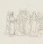 M. Neher, Italian Group of People with Till, 1830, Pencil For Sale - Image 3 of 5