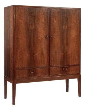 Large Mid Century Danish Modern Rosewood Cabinet 1960s