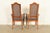 Baker Furniture Style French Provincial Louis XV Carved Walnut and Cane Back Armchairs, Pair For Sale - Image 12 of 14