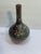 Mid‑Century European Textured Ceramic Vase – Teal & Brown Volcanic Glaze For Sale - Image 12 of 16