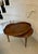 Large Antique Edwardian Oval Figured Mahogany Tea Tray on Stand, 1900s For Sale - Image 3 of 12