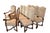 French Vintage Provence Collection From Bussandri Arte Louis XIV Style Fabric & Leather Dining Chairs, Set of 10, C. 2003 For Sale - Image 3 of 18