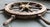 1970s Vintage Wooden Ships Wheel With Brass Hub For Sale - Image 5 of 5