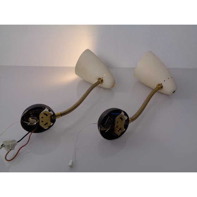 Mid-Century Adjustable Wall Lamps, Italy, 1950s, Set of 2 For Sale - Image 4 of 18