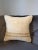 Vintage Turkish Hemp Pillow, Natural Ivory Camel Band Cushion, Handwoven Anatolian Pillow With Insert, 16x16 In For Sale - Image 4 of 8