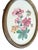 Bunny Williams Home Antique Oval Framed Hand-Painted Geranium Study on Linen For Sale - Image 4 of 10