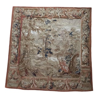 20th Century Garden French Tapestry For Sale