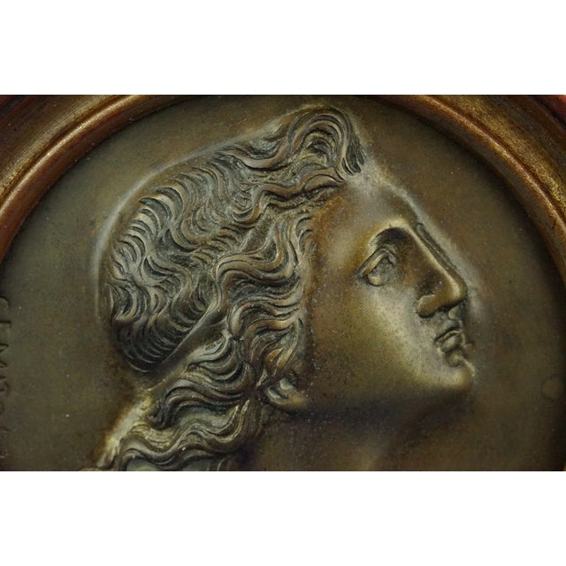 Antique Bronze Plaque Medallion by Vincenzo Gemito, 1890s For Sale - Image 5 of 18