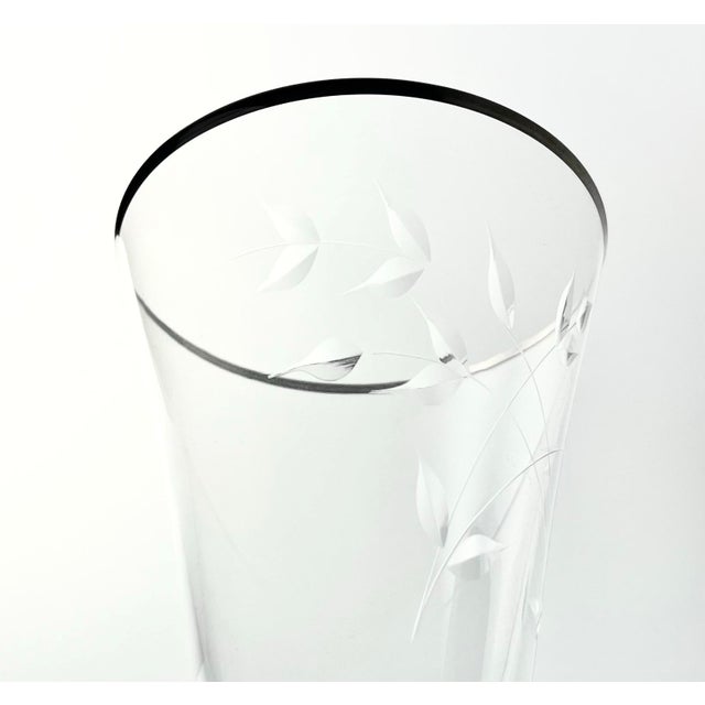 1950s 1950s Fostoria “Bridal Belle” Set of 6 Iced Tea Glasses For Sale - Image 5 of 8