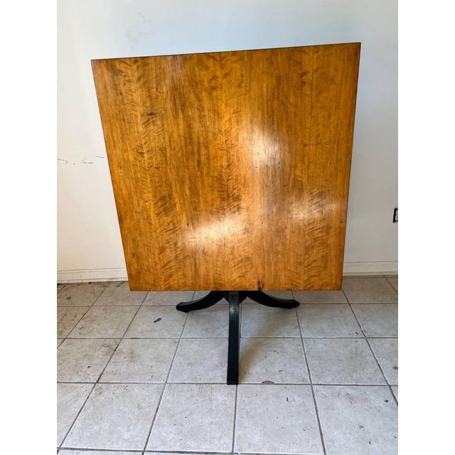 Brown Vintage Duncan Phyfe Style Flip Top Table For Sale - Image 8 of 14