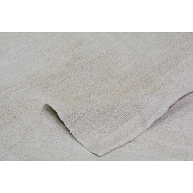 Turkish Vintage Turkish Anatolian Flatweave Hemp Rug, 3'8''x10'6'' For Sale - Image 3 of 3