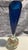 Mid 20th Century Vintage Ardalt Lenwile Hand-Blown Glass Art Paper Weight Vase Blue Japan For Sale - Image 9 of 9