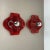 Red Ceramic Fat Lava Wall Lights from Hustadt Lights, Germany, 1970s, Set of 2 For Sale - Image 3 of 18