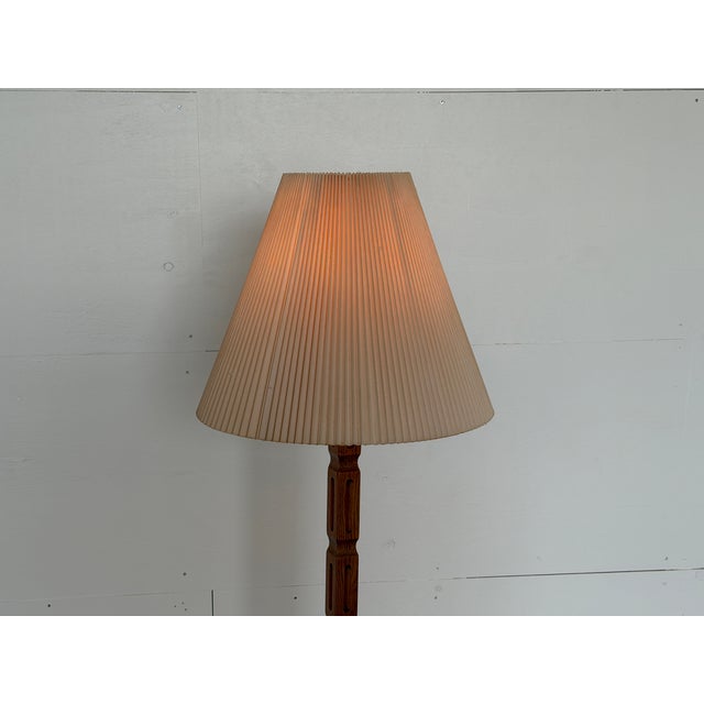 Scandinavian Modern Brutalist Oak Floor Lamp, 1960s For Sale - Image 9 of 14