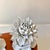 Late 20th Century Italian Porcelain Lotus Flowers: A Pair For Sale - Image 4 of 9