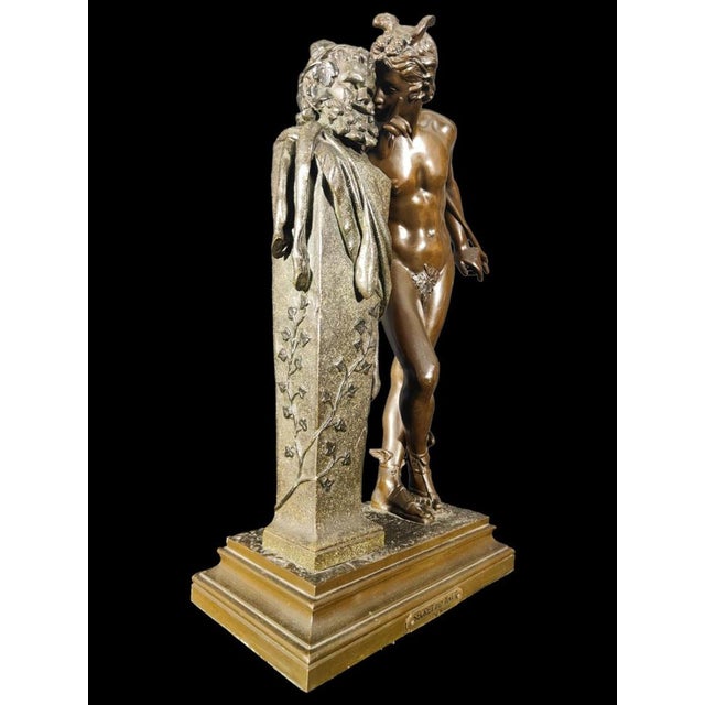 Moulin, Figurative Sculpture, 19th Century, Bronze For Sale - Image 12 of 14