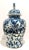 Ethan Allen Large Blue & White Porcelain Temple Jar W/ Foo Dog Lid – 25” Chinoiserie For Sale - Image 12 of 12