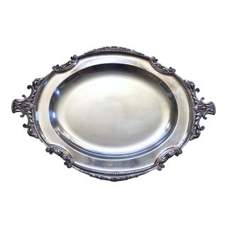 Elkington Large Silver Plate Serving Tray For Sale