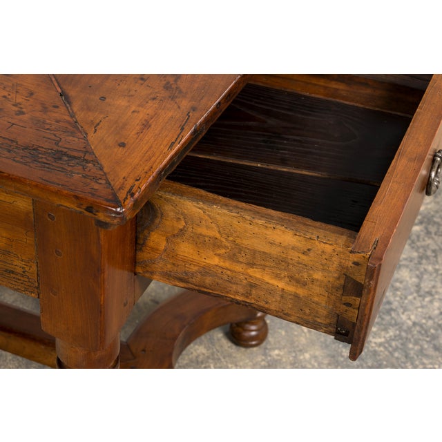 Antique Late 19th Century French Provincial Fruitwood Dining Table For Sale - Image 12 of 18