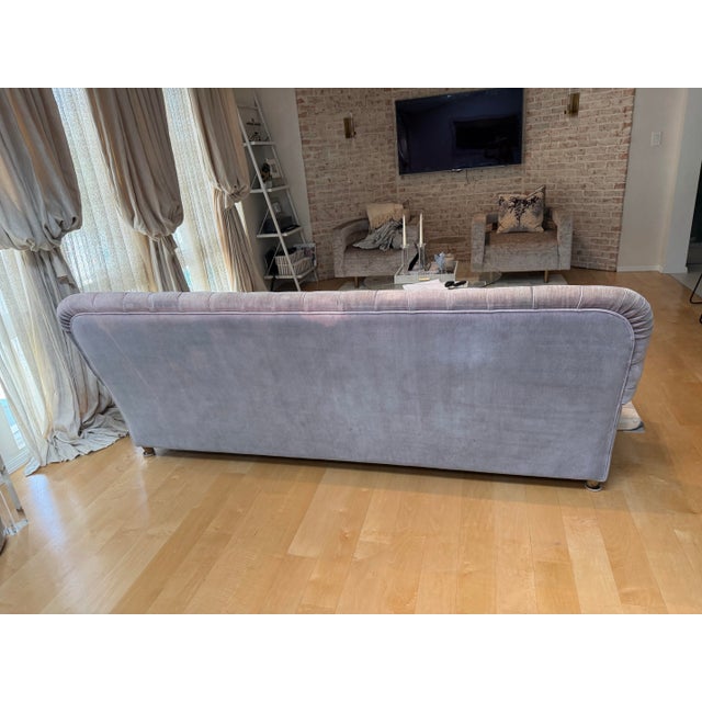 Restoration Hardware Restoration Hardware Sofa 1860 Napoleonic Tufted For Sale - Image 4 of 7